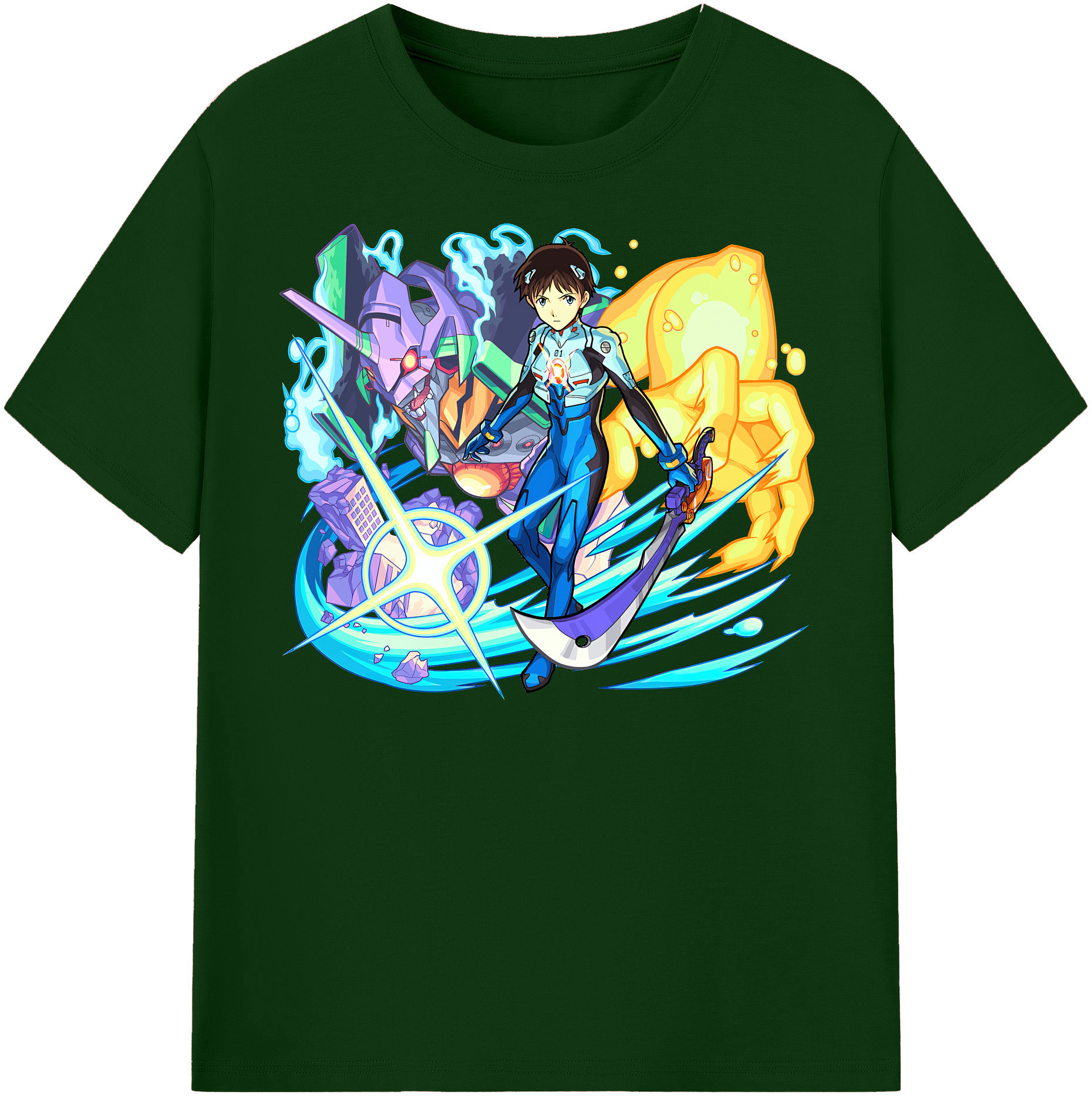 （画像用） EVA 新世紀エヴァンゲリオン 綿100％半袖Tシャツ（フロントプリント）
